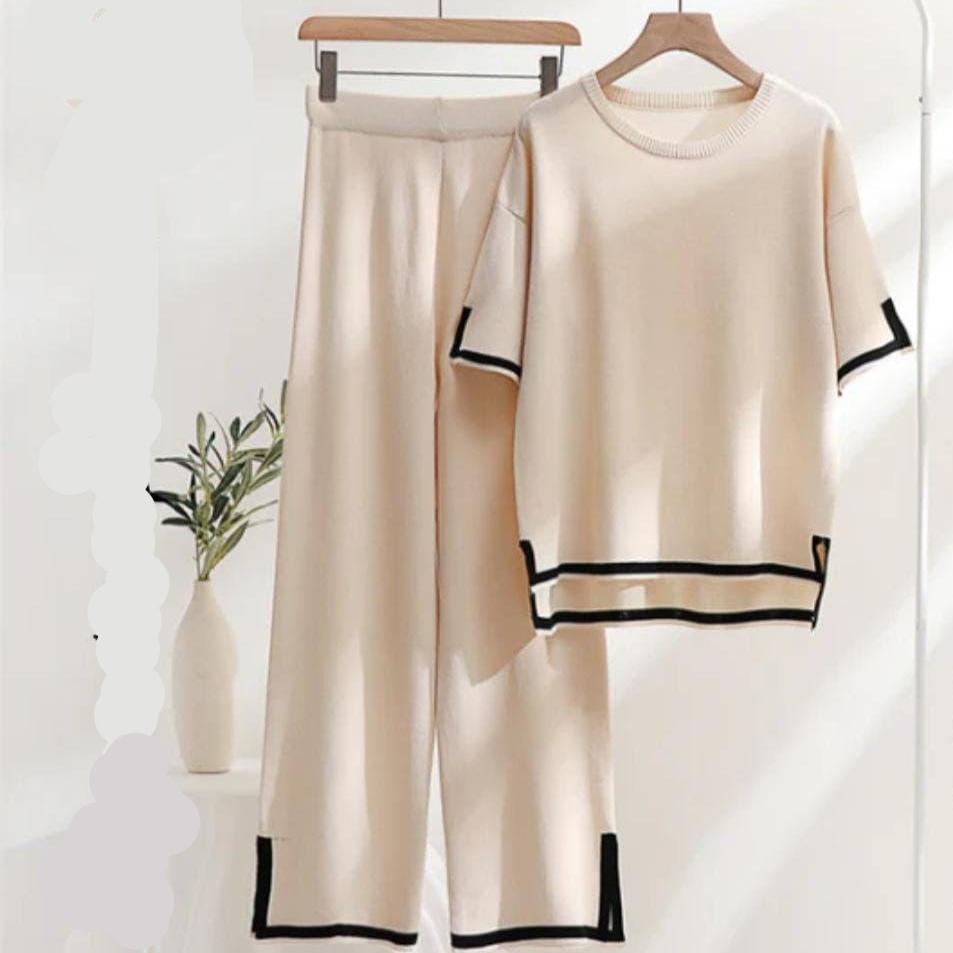 2 Pcs Jersey Plain Co-Ord Set