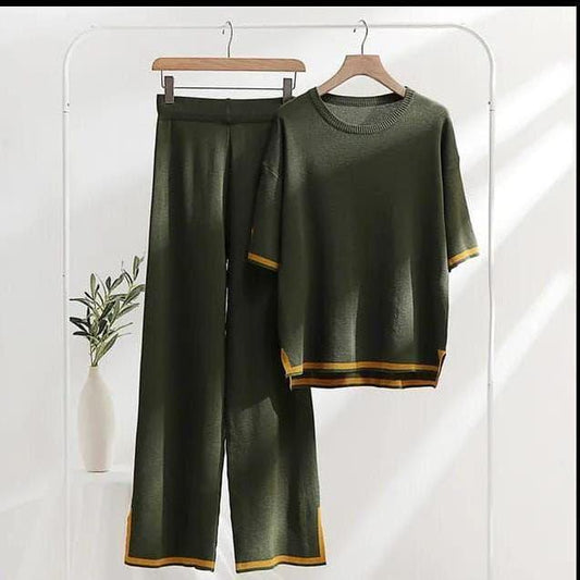 2 Pcs Jersey Plain Co-Ord Set